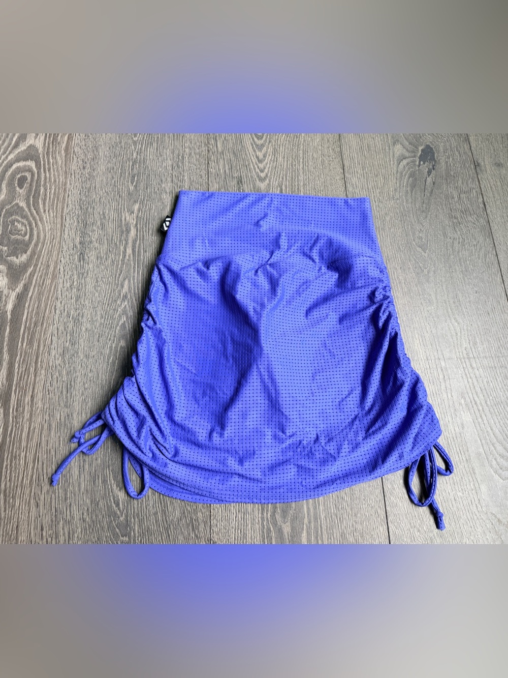 Exotica ExoticAthletica Blue Bball Mesh High Waisted Tie Side Skort